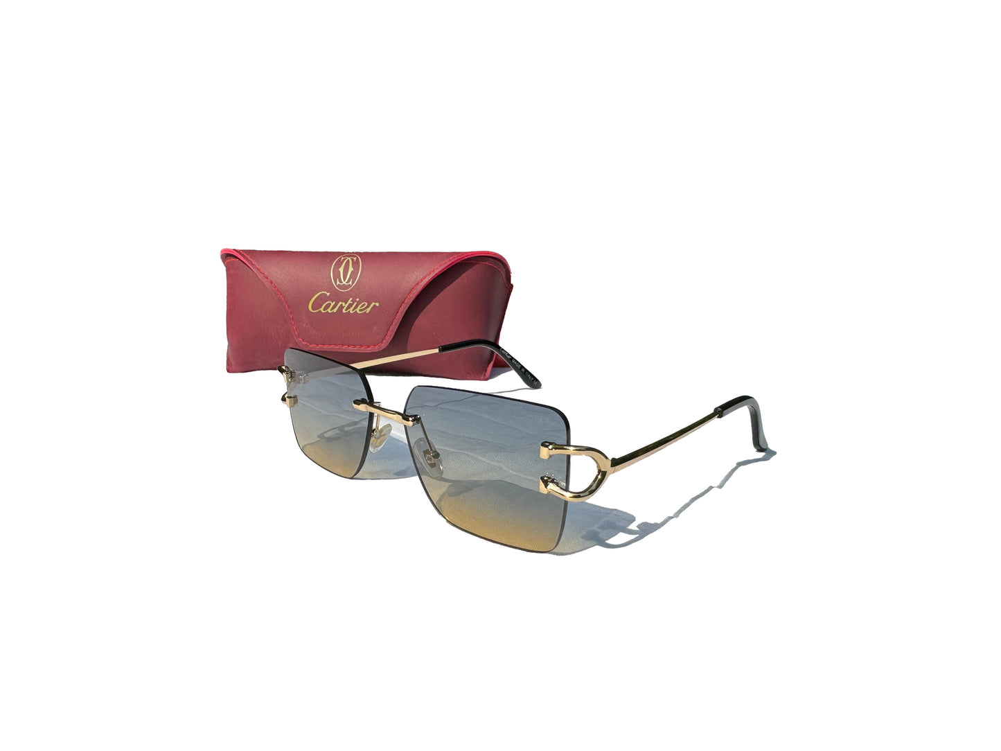 Cartier Rimless Gradient Sunglasses