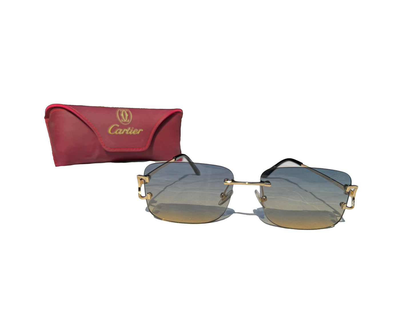 Cartier Rimless Gradient Sunglasses